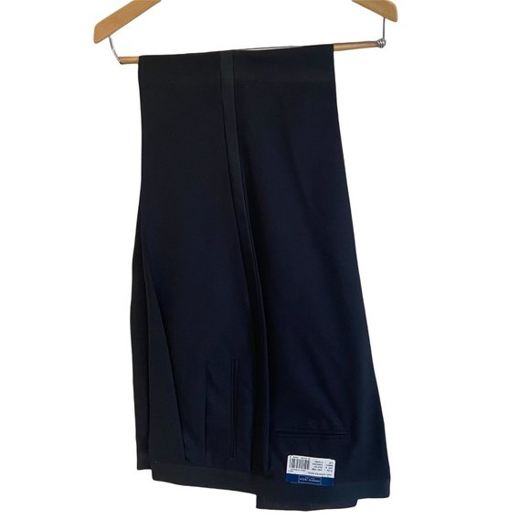 - Andrew Fezza Black 100% Worsted Wool w/ Pants 38L - Picture 6 of 8